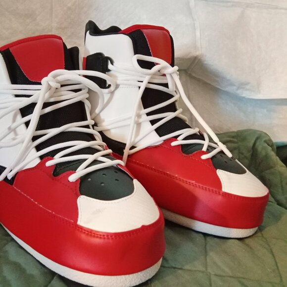 Moon Boot Sneaker Mid EU 39 / 40 US 7 - 7.5 Black Red White - Picture 2 of 11